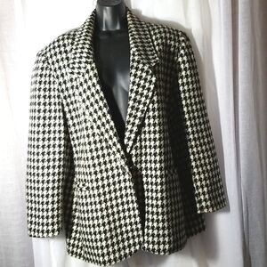 Sz 16 Vintage Houndstooth Blazer